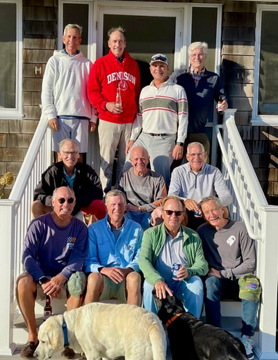 Phi Delta Theta alums posing for a photo