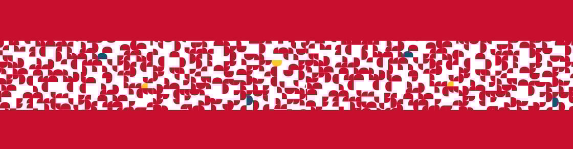 Graphic treatment with red, yellow and blue colors