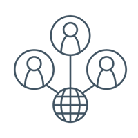 A graphic depiction of connection.